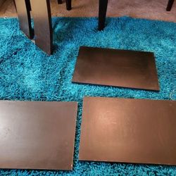 Multipurpose 3 black shelves