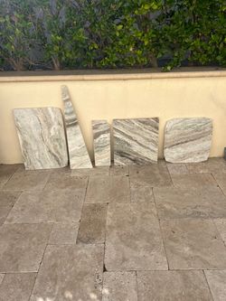 Quartz Natural Stone Slabs pieces Set of 5