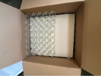 350 Clean Oui Yogurt Glass Jars - Bulk Event/Craft Lot
