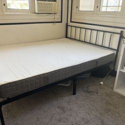 Queen mattress and Bed frame 