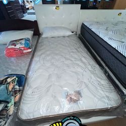 Twin Bed Frame With Mattress New Colchon Bonito 