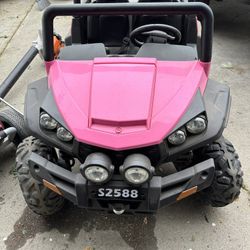 Pink Kid Car