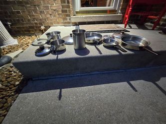 Stainless Steel Cookware Set with Lids