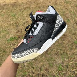 Jordan Retro 3s Black Cement 3s Sz 10 AUTHENTIC
