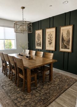 Handcrafted Solid Maple Hardwood Dining Table