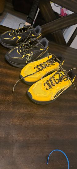 Puma Sneakers Black and Yellow Two Pairs for kids