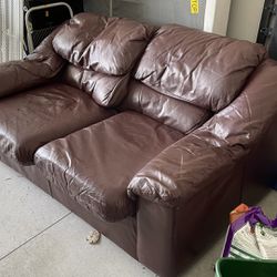 Leather Sofa Loveseat - FREE