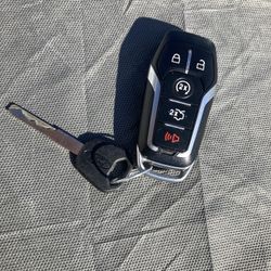 Mustang Key Fob & Key For 2015 To 2017