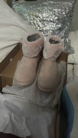 Skechers Pink Suede Boots