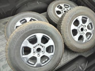 New: 4 Ford Bronco 17" Wheels, 21-25, OEM, with Optional Center Caps! Very Nice!