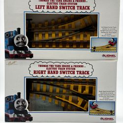 The Lionel Thomas the Tank Engine & Friends Electric Train System Left & Right Hand Switch Track Set 