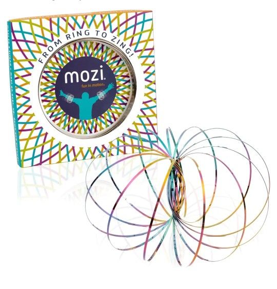 Mozi Geometric Magic Flow Bracelet - Easy to Use - 3D Bracelet Spiral Toy, Spinning Bracelet Spiral for Children and Adults (Iridescent)