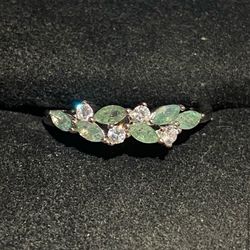 Moss Agate Band Sz 8