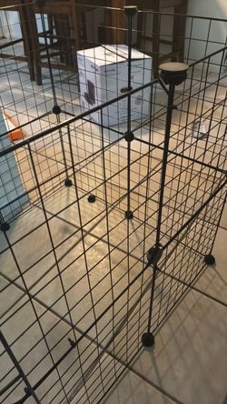 Black Wire Pet Playpen Enclosure