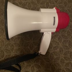 Groove Megaphone with Siren and Music - Red/White