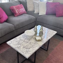 Faux Marble Coffee Table 