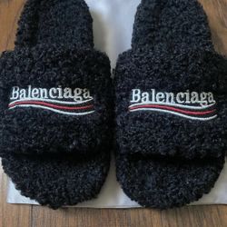 Balenciaga Black Fur slides (44)