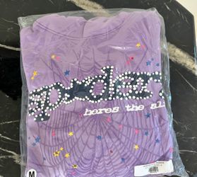purple spider-world wide hood