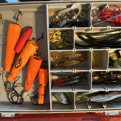 Tackle Box With Fishing Accessories