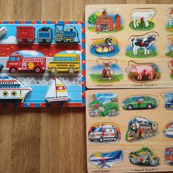 Melissa And Doug Wooden Puzzles 