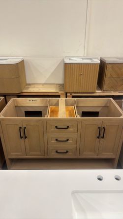 55" Bathroom Vanity Cabinet Without Top