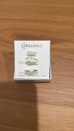 2 Gold Plated Brilliance Rings