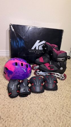 K2 Alexis 80 Alu Inline Skates + Helmet & Full Protective Gear