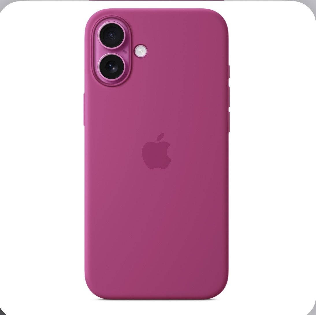 Apply iPhone 16 Plus Fuchsia Silicone Case With MagSafe