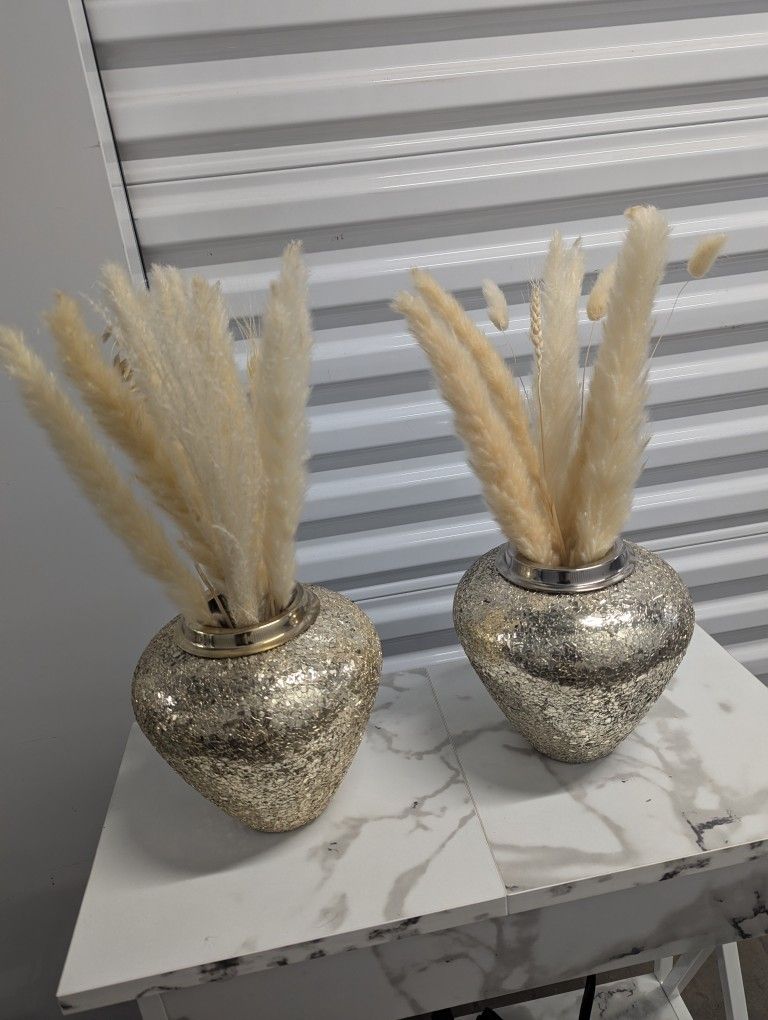 Vase With Pampas