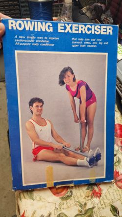 Vintage Rowing Exerciser Home Fitness Equipment