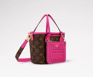 Louis Vuitton Neverfull Inside Out BB Pink Brown M12106
