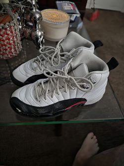 Size 5Y- Air Jordan 12 Retro Taxi Flip -