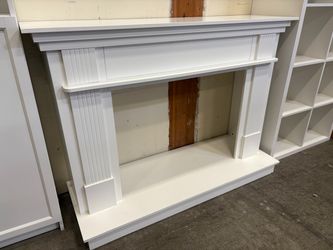 Farmhouse Style White Fireplace Mantel