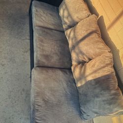 Suede Couch 