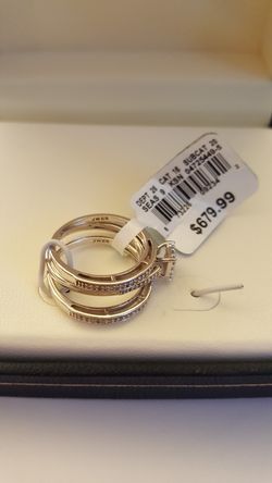 SS PRINCESS DIAMOND BRIDAL SET SIZE 7