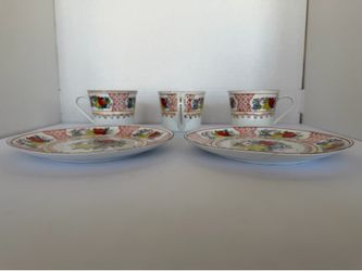 Vintage Chinese Porcelain 5pc Tea Set - Jingdezhen