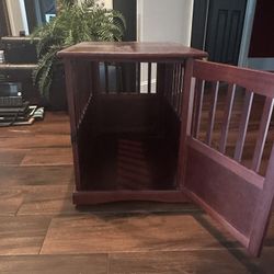 Small Wooden Dog Cage 
