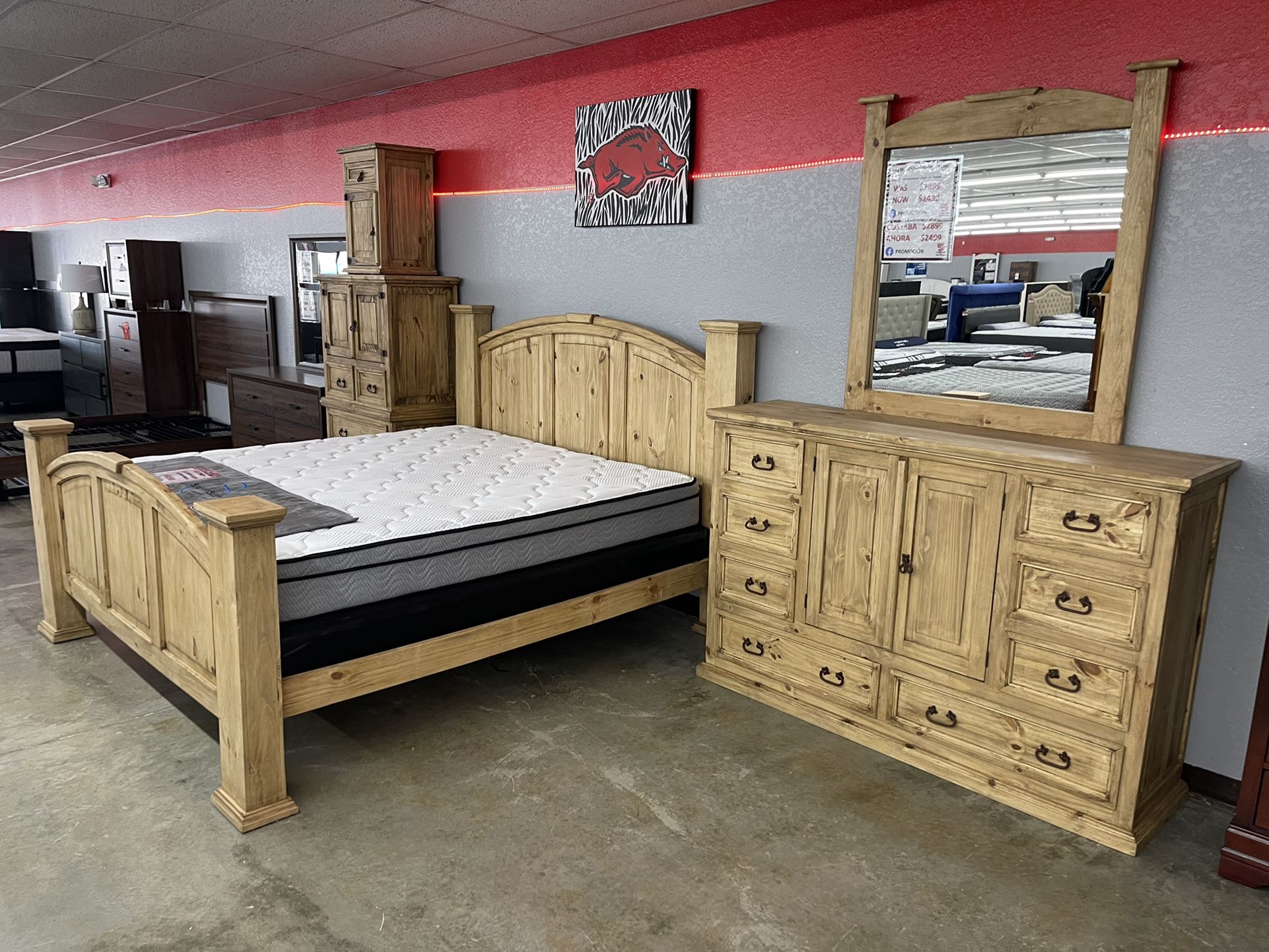 All New King Rustic Bedroom Group Available Now!! 