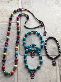 Mixed Beaded Jewelry, Women's Jewelry, Jewelry Set, 1 Layer Necklace, Jewelry, Colored Necklace, Boho Necklace, Boho Jewelry