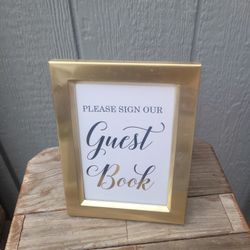 Sign Our Guest Book Frame
