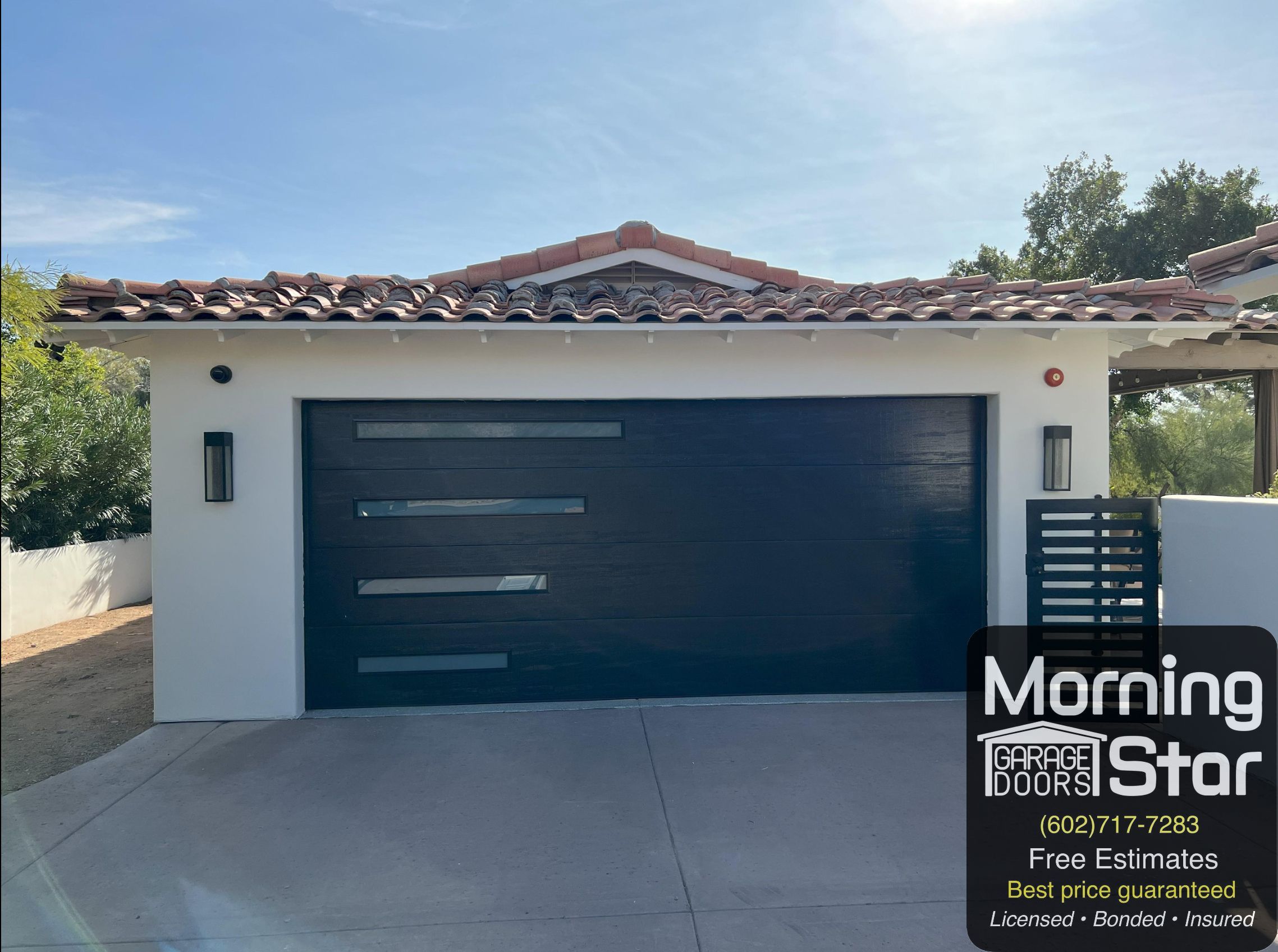 Flush-Textured Garage Doors
