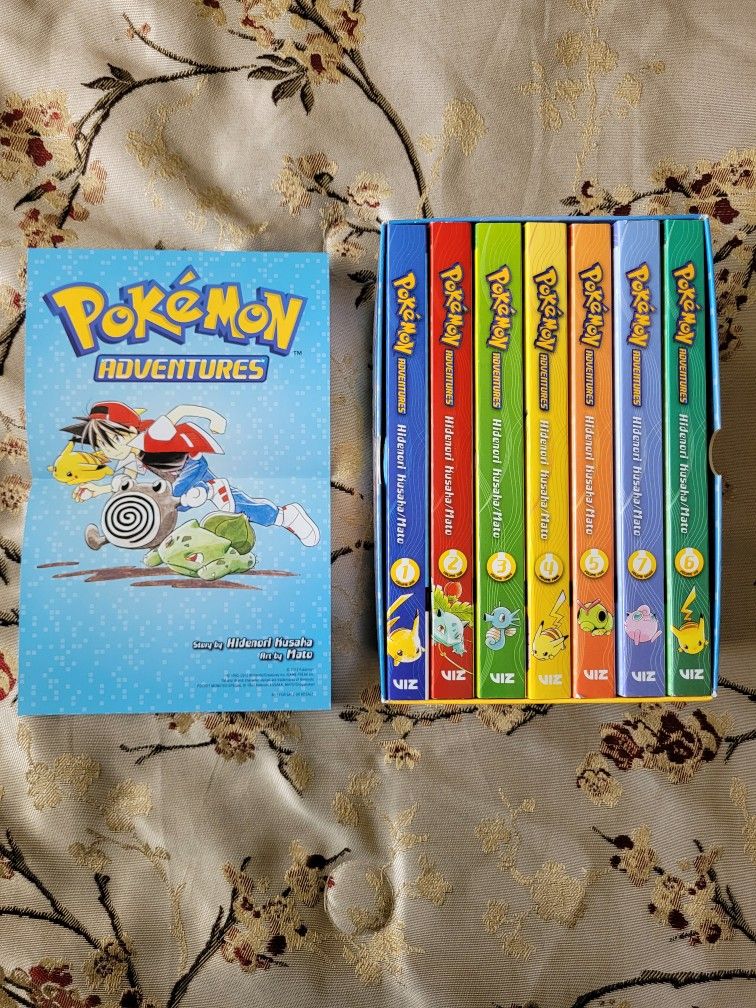 Pokémon Adventures (Red & Blue) Box Set Vol. 1 - 7 w/ Poster + Best Of Red