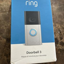 Ring doorbell 3 brand New Sealed 