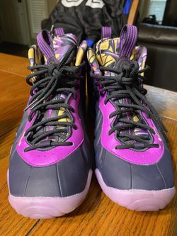 Nike Little Posite Purple Basketball Shoes