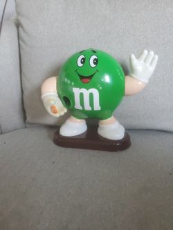 Green M&M dispenser