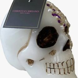 Skull Candle Wax With Battery Light 