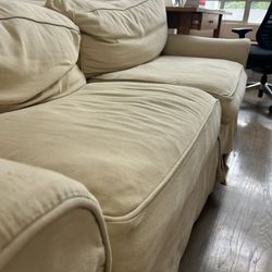2 Sofas ($200 Total) - Sofa U Love & Wooden Frame