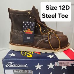 Thorogood Steel Toe Work Boots Size 12D