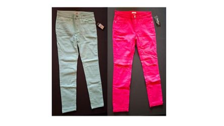 NEW Bebe girls 2 jeans - size 14