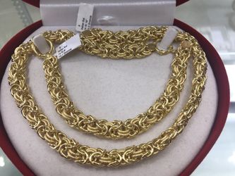 Gargantilla de mujer con pulso 14kt / women's choker with bracelet 14kt